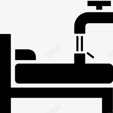 弹性床垫水床睡觉倒水图标图标