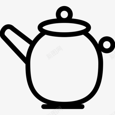 茶壶标志形状图标图标