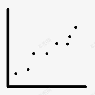 数学标识符图表统计散点图图标图标