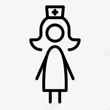 医院护士站护士医学医疗图标图标