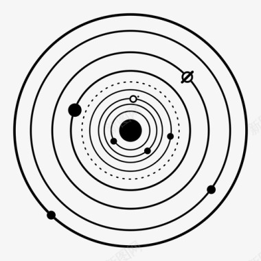 太阳系宇宙太空图标图标