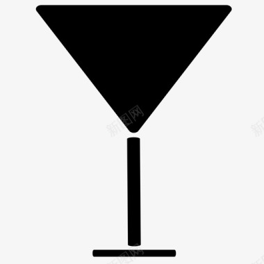 马提尼杯橄榄酒图标图标