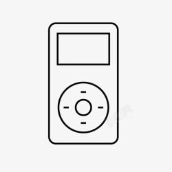 苹果公司产品ipod mini产品播放器图标高清图片
