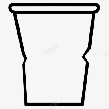 饮料杯二手杯子饮料一次性杯子图标图标