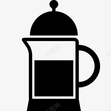 法式法式出版社早餐咖啡因图标图标