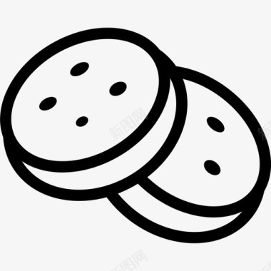 饼干面包房烘焙图标图标