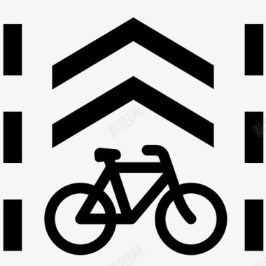道路自行车道道路沙罗图标图标