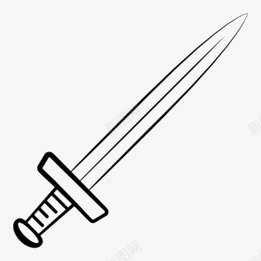 剑剑艺术短剑图标图标