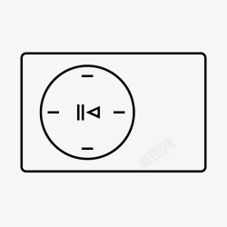 苹果公司产品ipod shuffle产品音乐图标高清图片