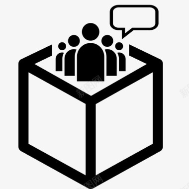 通过开放数据赋予公民权力共享信息人图标图标