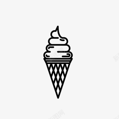 冰激凌冰淇淋甜点吃图标图标