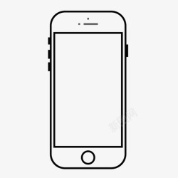 苹果公司产品iphone 6智能手机产品图标高清图片