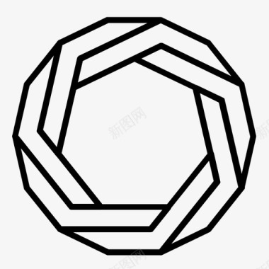 不可能几何图形同步概述图标图标