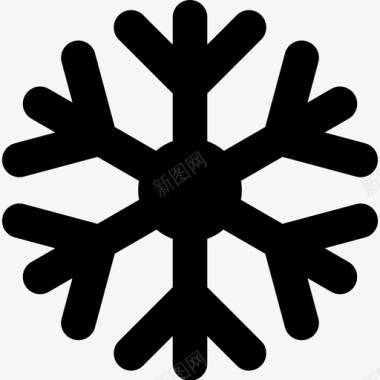 冬天的标志雪花圣诞节冬天图标图标