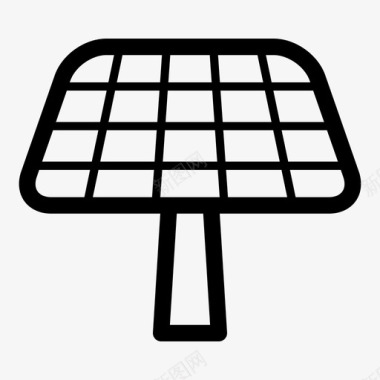 太阳能板太阳能板电力可再生能源图标图标