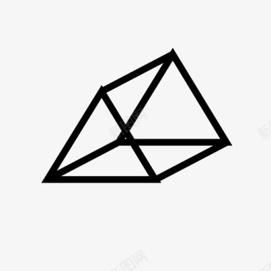 三角形帐篷形状图标图标