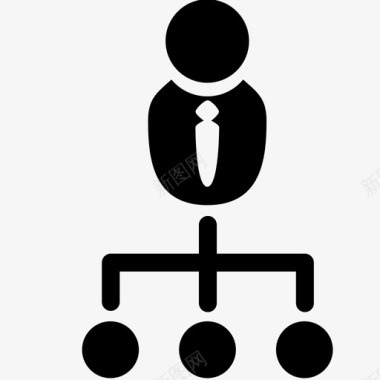 层级划分经理团队网络图标图标