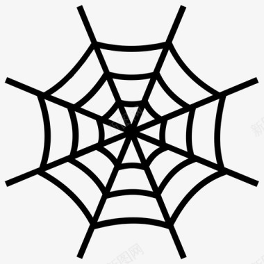 蜘蛛网诡异恐怖图标图标