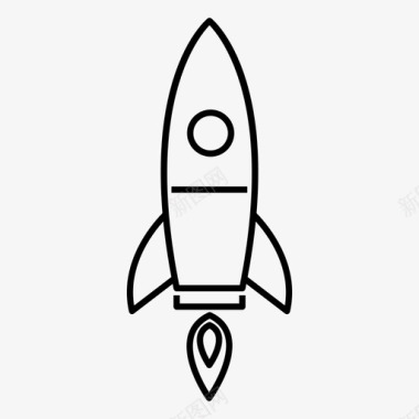 火箭旅行星星图标图标