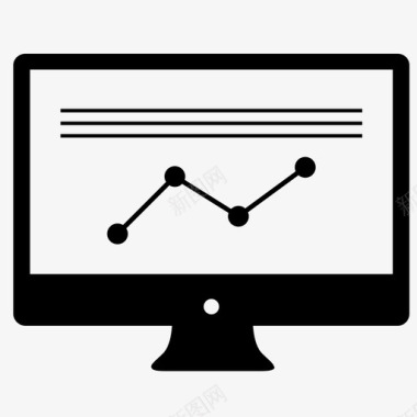 电脑图信息图表饼图信息图标图标