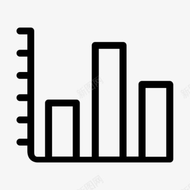 数据信息表格条形图趋势上升图标图标