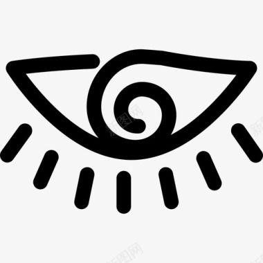 人物眼睛人体眼睛形状有螺旋虹膜人物随机图标图标