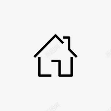 简约房子房子迷你极简图标图标