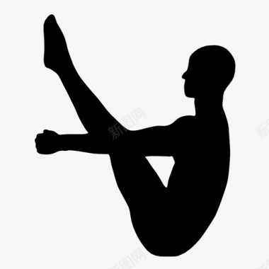 填色练习瑜伽姿势瑜伽练习锻炼图标图标