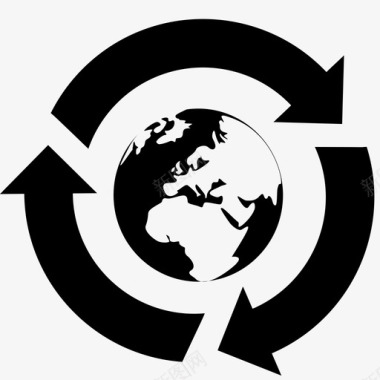 日行一善回收再利用减少图标图标
