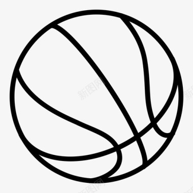 篮球标志篮球游戏运动休闲图标图标