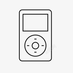 苹果公司产品ipodclassic产品播放器图标高清图片