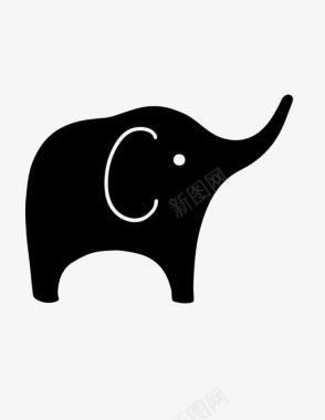 大象鼻子聪明图标图标