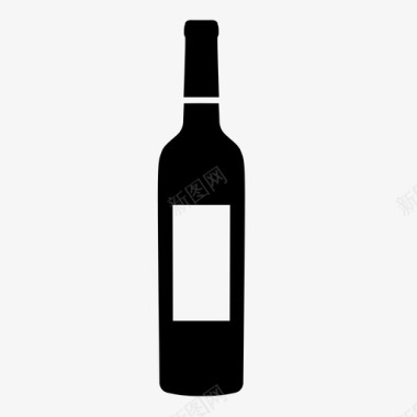 红酒木桶酒瓶烈酒红酒图标图标
