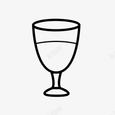 采购产品玻璃杯葡萄酒高脚杯图标图标