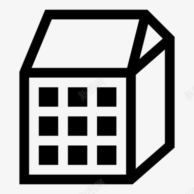 房屋设计房屋居住空间房地产图标图标