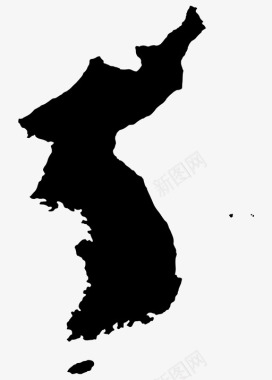 韩国韩国亚洲地理位置图标图标