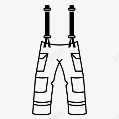 裤子安全裤消防员裤图标图标