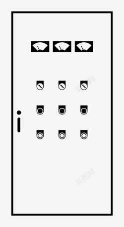工业电子控制面板工业设备工业电子图标高清图片