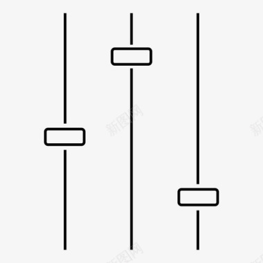 手控制均衡器音频平衡图标图标