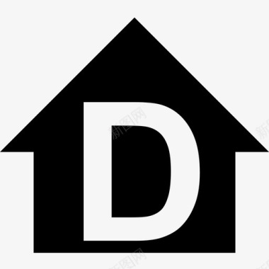 用d标记的房子图标图标