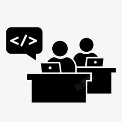 编程人员软件开发人员程序员编程人员图标高清图片