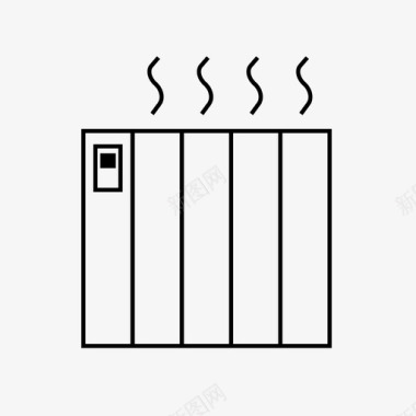 环保知识讲座电加热器光消耗家居图标图标