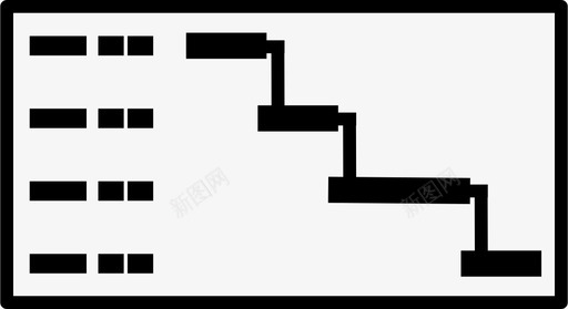 甘特图管理项目图标图标