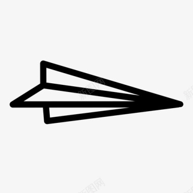 电子邮件发送电子邮件纸制飞机图标图标