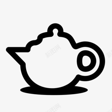 茶壶装饰素材茶壶茶具茶话会图标图标