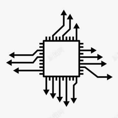 技术传播微技术普适计算图标图标