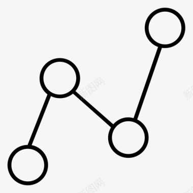 黑色信息图表图表统计折线图图标图标