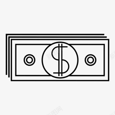 货币美钞钞票图标图标