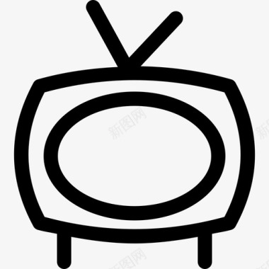复古类型电视大纲多媒体随机图标图标