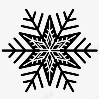 寒食节装饰图案雪花冬季季节图标图标